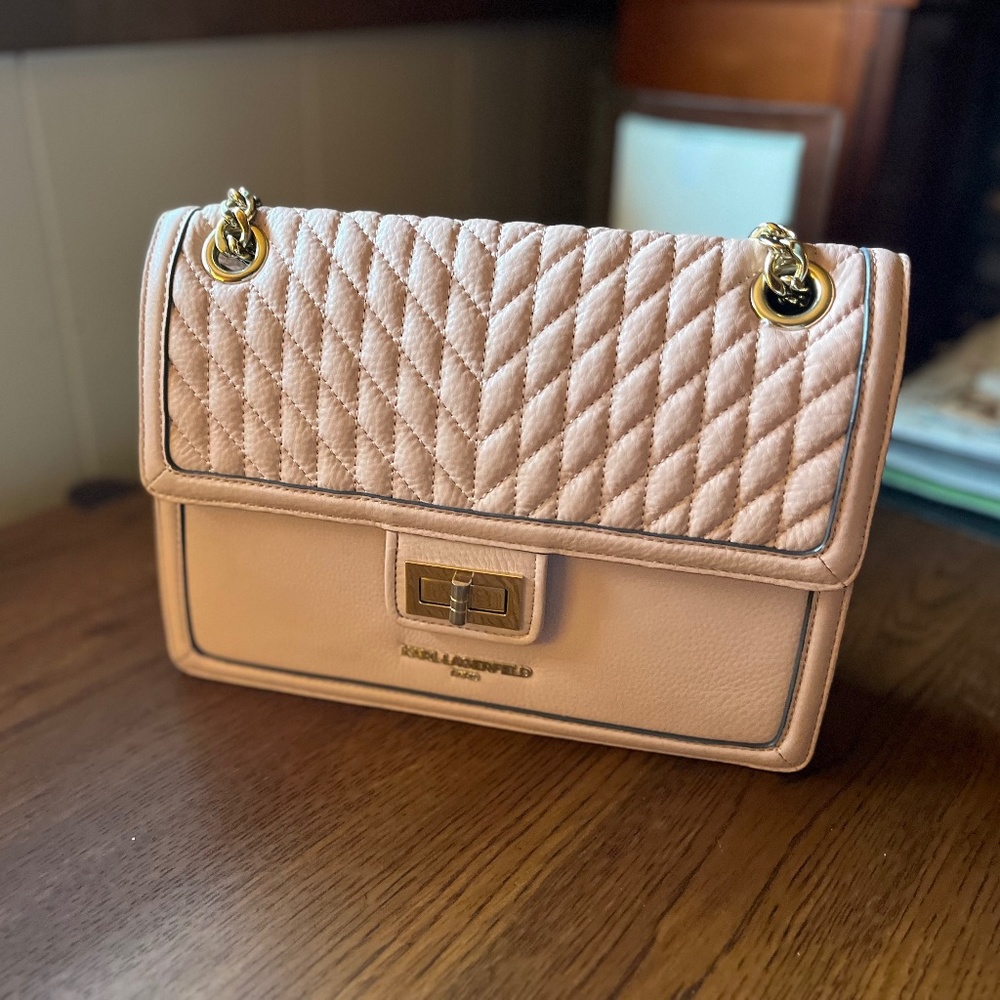 Karl Lagerfeld Paris - Ballet Pink Top Flap Handbag